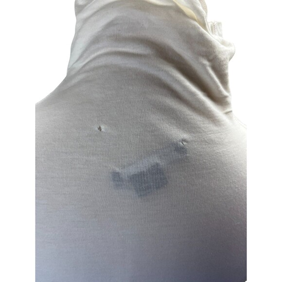 Vince Top Women's Size Small White Cotton Blend Turtle Neck - Picture 5 of 8